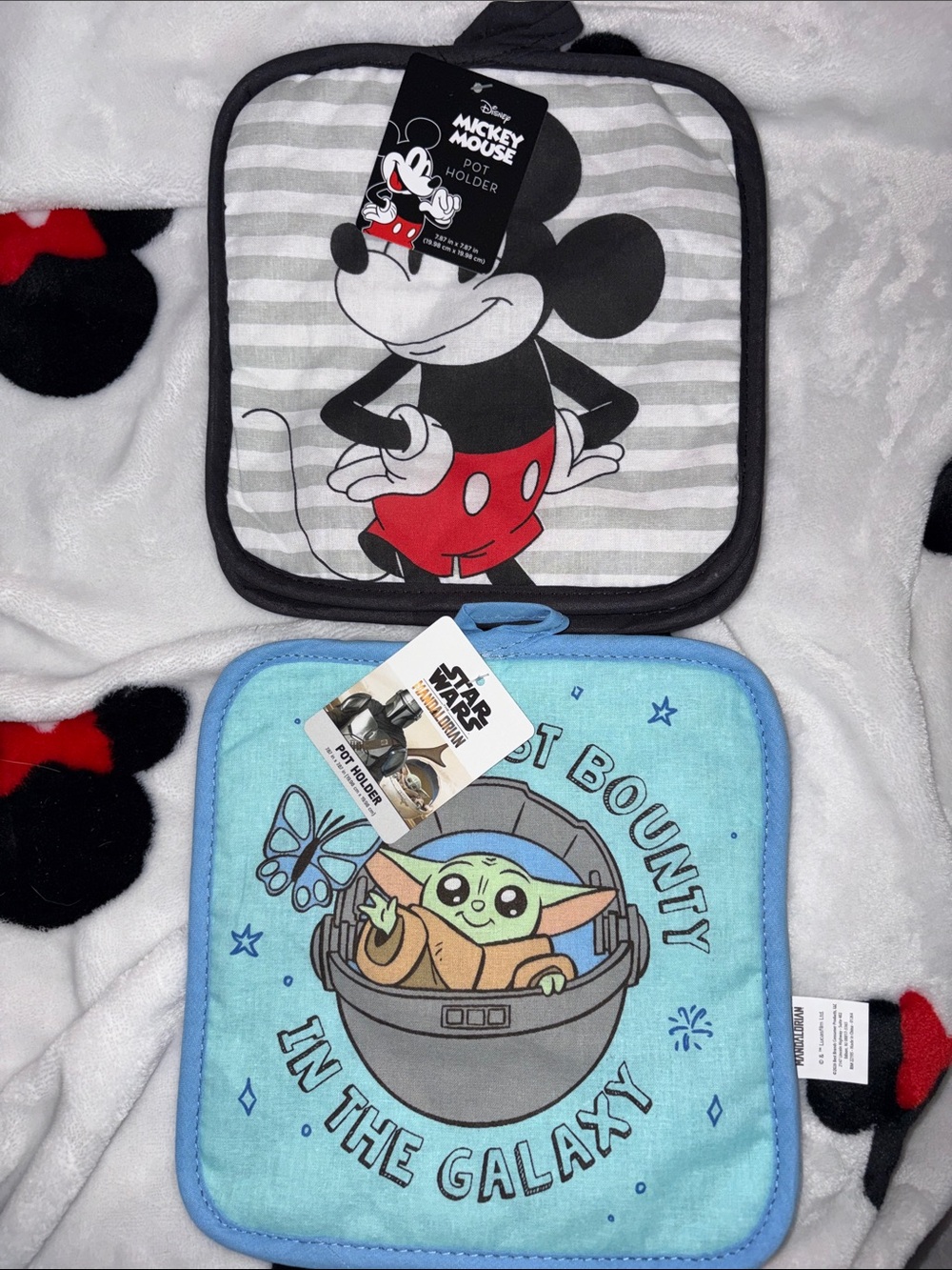 4/$20 bundle Disney Mickey Mouse or Baby Yoda Pot Holder